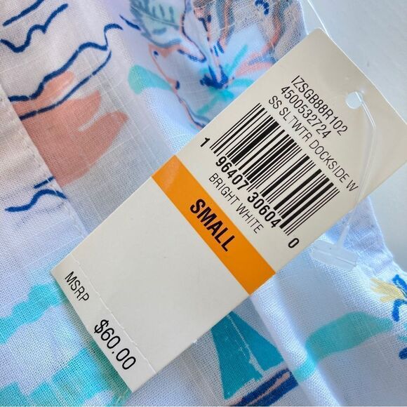 IZOD Chambray SS Button-Down Shirt - Picture 7 of 10